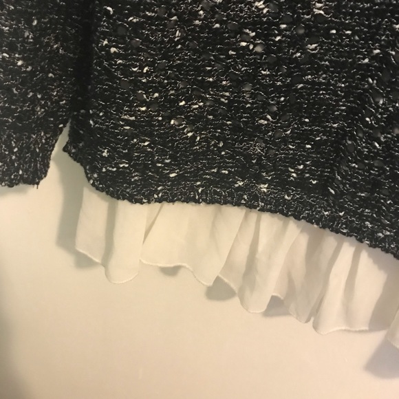 LF Open Knit Ruffled Sweater - Picture 4 of 5